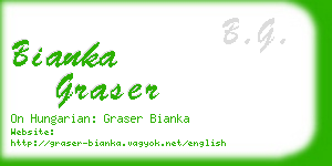 bianka graser business card